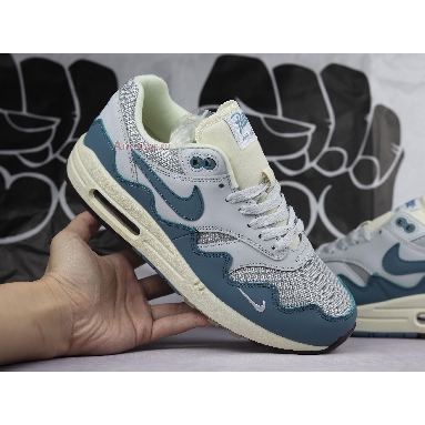 Patta x Nike Air Max 1 Noise Aqua DH1348-004 Metallic Silver/Noise Aqua/Pure Platinum Mens Womens Shoes