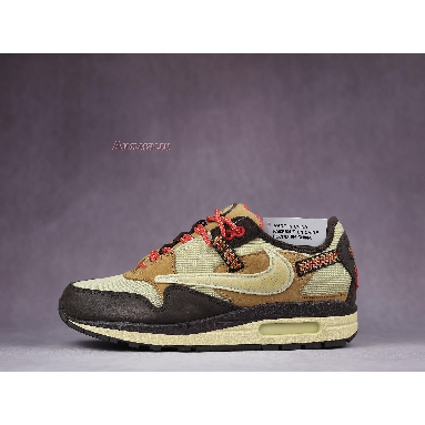 Travis Scott x Nike Air Max 1 Baroque Brown D09392-200 Baroque Brown/Lemon Drop/Wheat/Chile Red Mens Womens Shoes