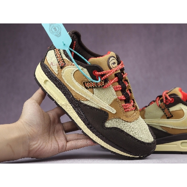 Travis Scott x Nike Air Max 1 Baroque Brown D09392-200 Baroque Brown/Lemon Drop/Wheat/Chile Red Mens Womens Shoes