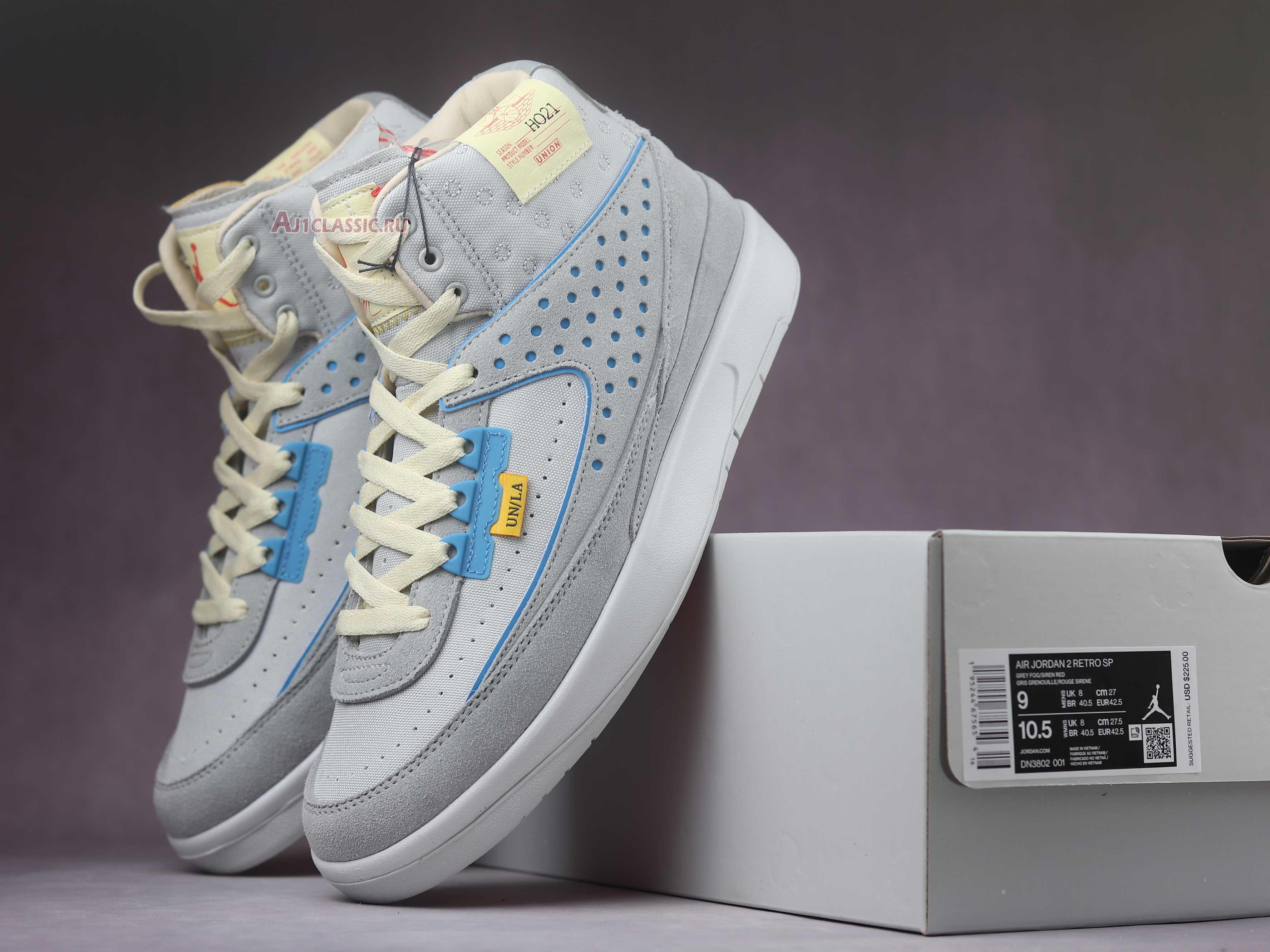 New Union LA x Air Jordan 2 Retro SP "Grey Fog" DN3802-001 Shoes