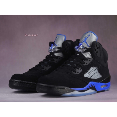 Air Jordan 5 Retro Racer Blue CT4838-004 Black/Racer Blue/Reflective Silver Sneakers