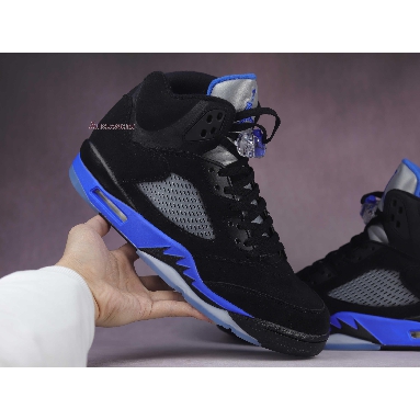 Air Jordan 5 Retro Racer Blue CT4838-004 Black/Racer Blue/Reflective Silver Sneakers