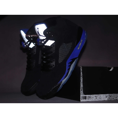 Air Jordan 5 Retro Racer Blue CT4838-004 Black/Racer Blue/Reflective Silver Sneakers