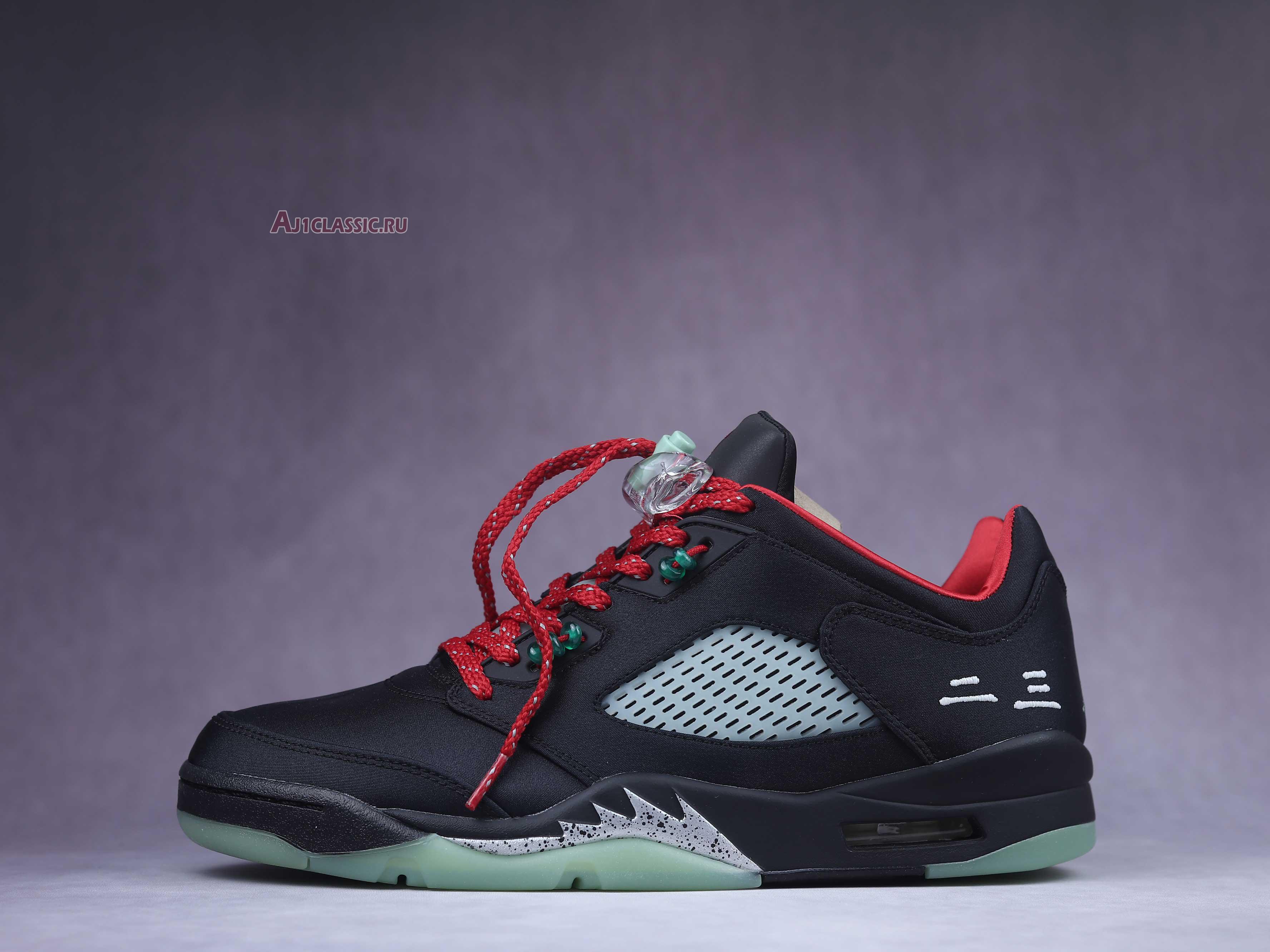 New CLOT x Air Jordan 5 Retro Low "Jade" DM4640-036 Shoes