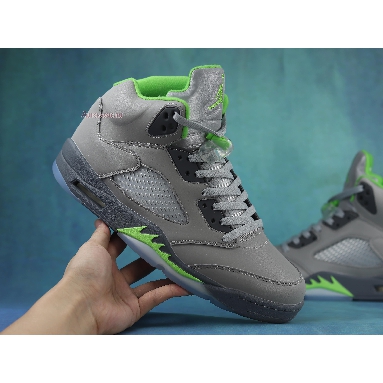 Air Jordan 5 Retro Green Bean 2022 DM9014-003 Silver/Green Bean/Flint Grey Mens Womens Shoes