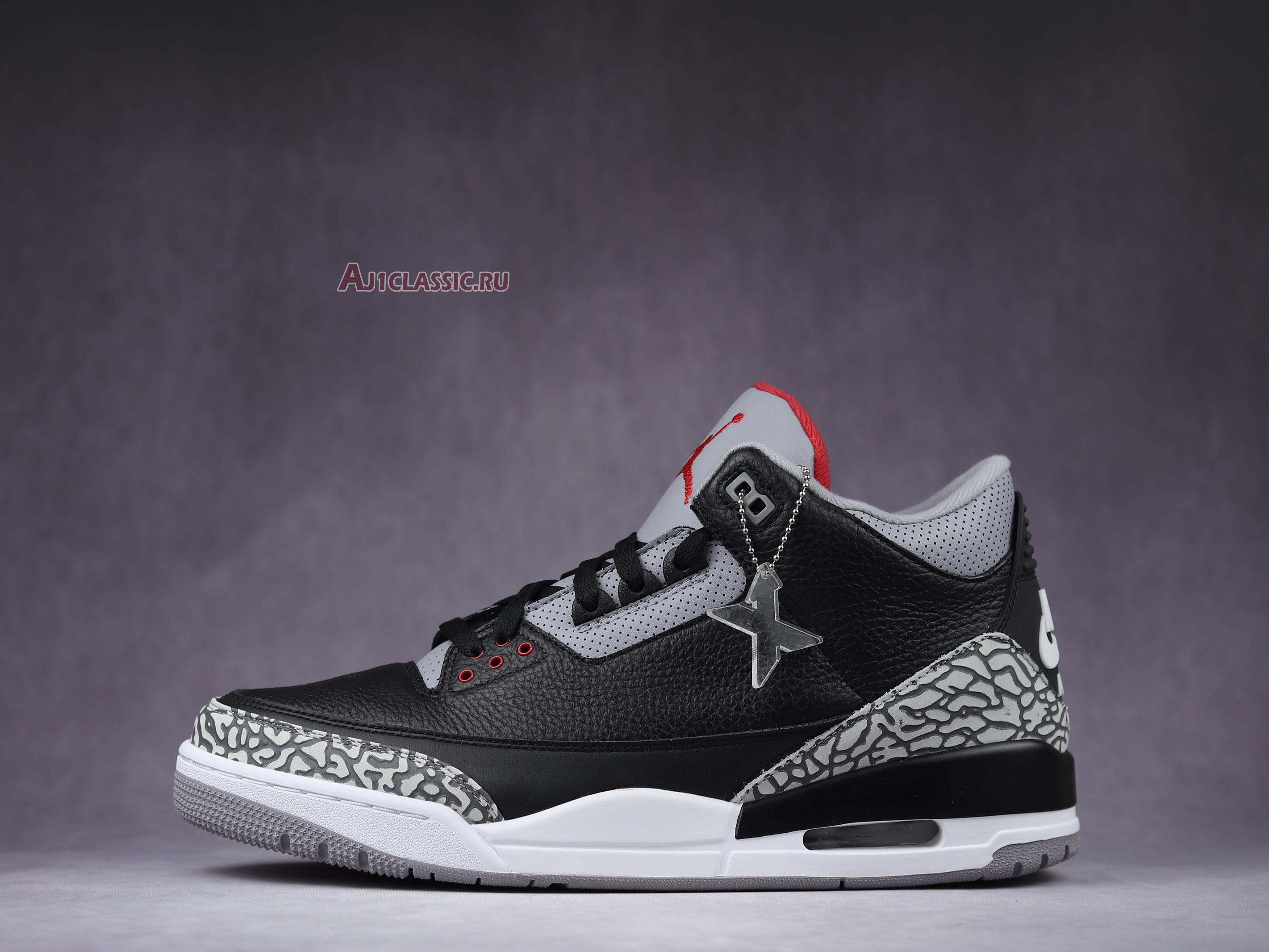 New Air Jordan 3 Retro OG "Black Cement" 2018 854262-001-02 Shoes