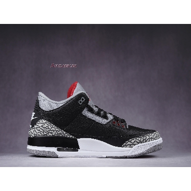 Air Jordan 3 Retro OG Black Cement 2018 854262-001-02 Black/Cement Grey-White-Fire Red Sneakers