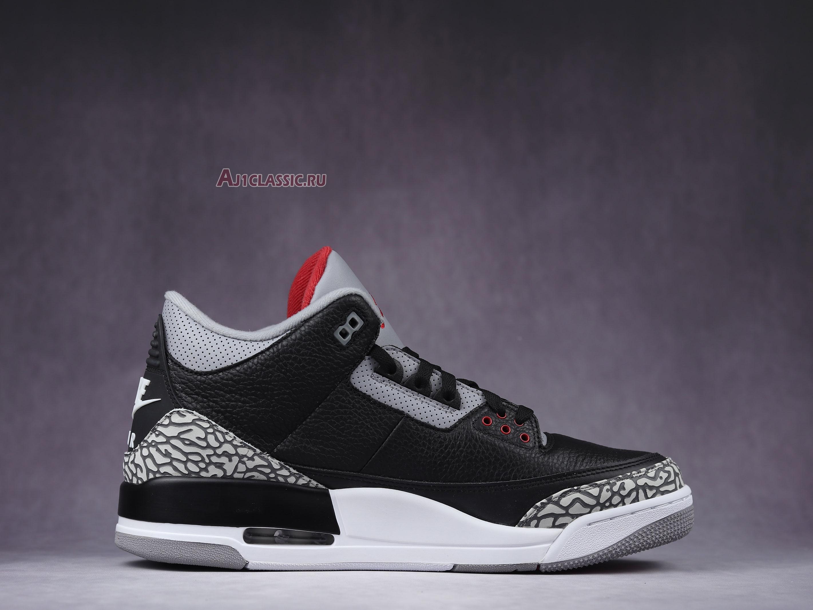 New Air Jordan 3 Retro OG "Black Cement" 2018 854262-001-02 Shoes