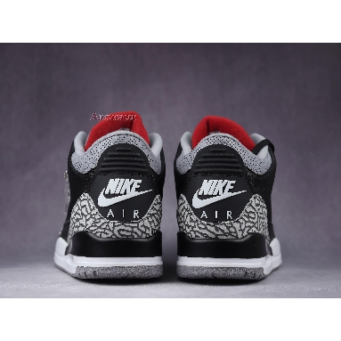 Air Jordan 3 Retro OG Black Cement 2018 854262-001-02 Black/Cement Grey-White-Fire Red Sneakers