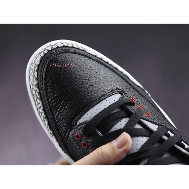 Air Jordan 3 Retro OG Black Cement 2018 854262-001-02 Black/Cement Grey-White-Fire Red Sneakers