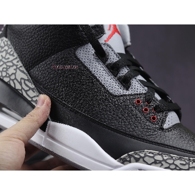 Air Jordan 3 Retro OG Black Cement 2018 854262-001-02 Black/Cement Grey-White-Fire Red Mens Womens Shoes