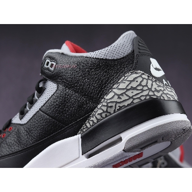 Air Jordan 3 Retro OG Black Cement 2018 854262-001-02 Black/Cement Grey-White-Fire Red Sneakers