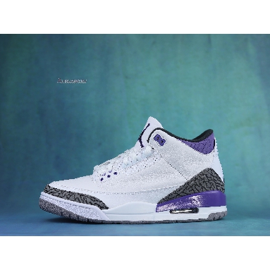 Air Jordan 3 Retro Dark Iris CT8532-105 White/Black/Dark Iris/Cement Grey Sneakers