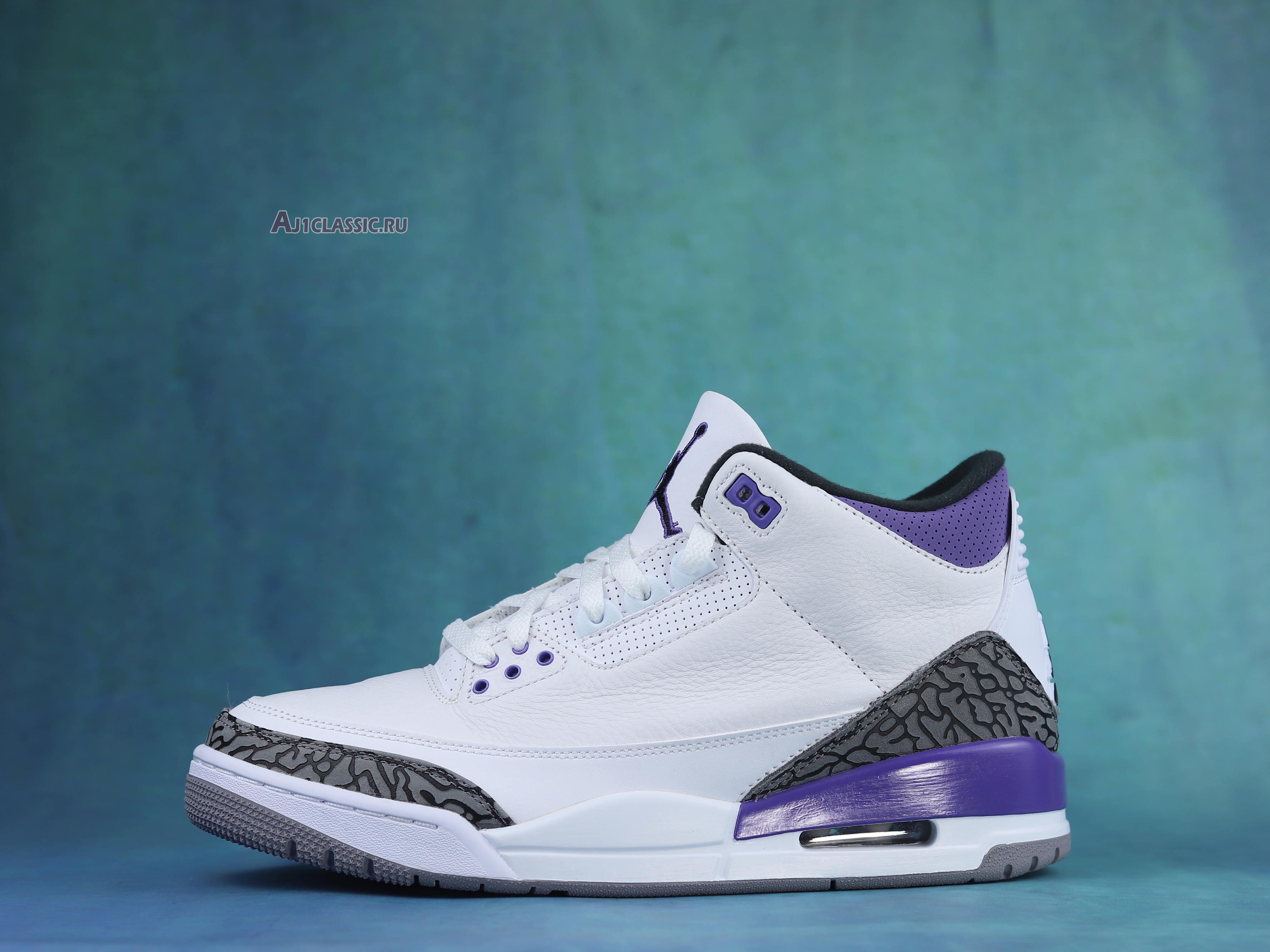 New Air Jordan 3 Retro "Dark Iris" CT8532-105 Shoes