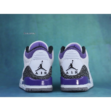 Air Jordan 3 Retro Dark Iris CT8532-105 White/Black/Dark Iris/Cement Grey Sneakers