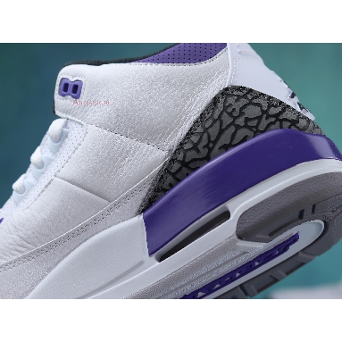 Air Jordan 3 Retro Dark Iris CT8532-105 White/Black/Dark Iris/Cement Grey Sneakers