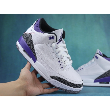 Air Jordan 3 Retro Dark Iris CT8532-105 White/Black/Dark Iris/Cement Grey Mens Womens Shoes