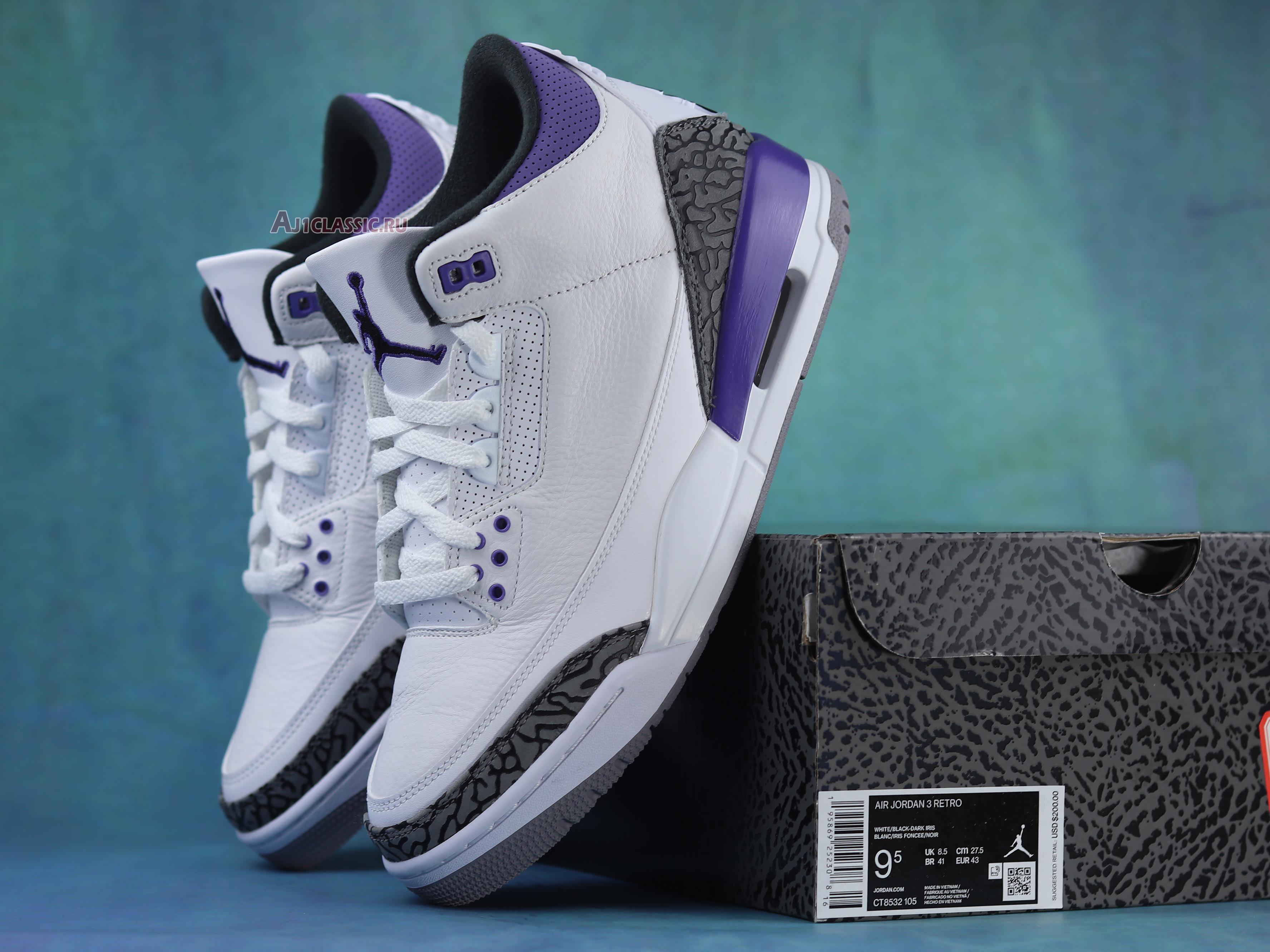 Air Jordan 3 Retro "Dark Iris" CT8532-105