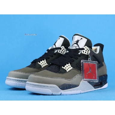 Air Jordan 4 Retro Fear 626969-030-02 Black/White-Cool Grey-Pr Pltnm Mens Womens Shoes