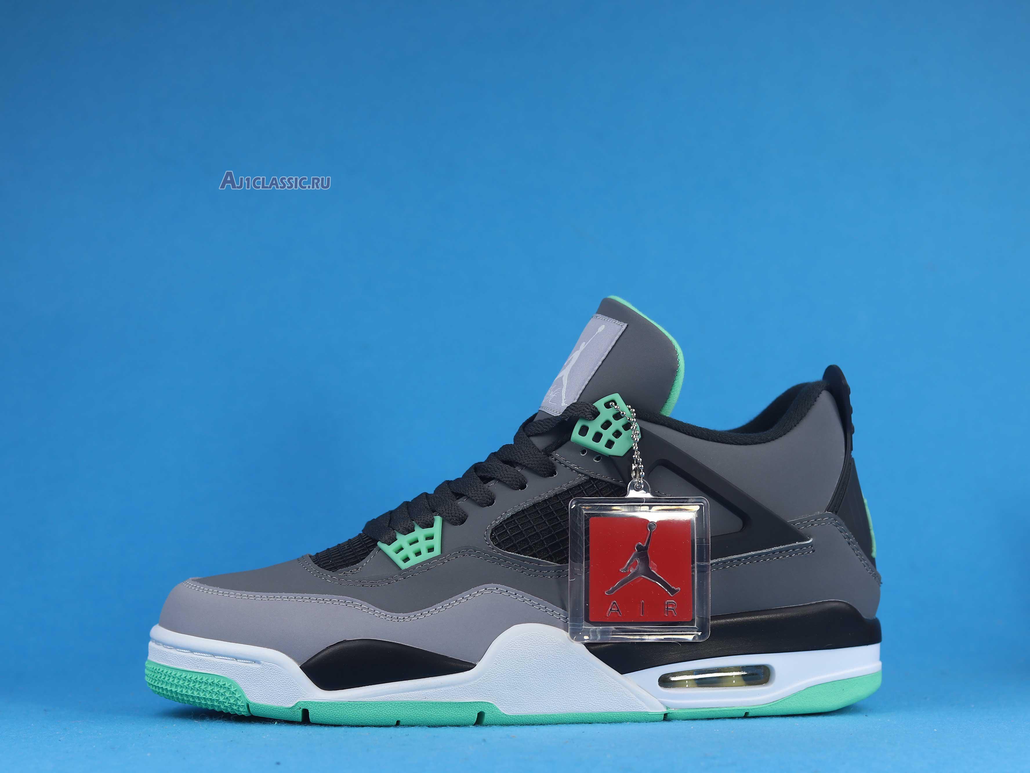 Air Jordan 4 Retro "Green Glow" 308497-033