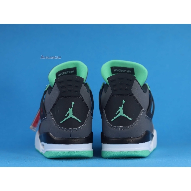 Air Jordan 4 Retro Green Glow 308497-033 Drk Grey/Grn Glw-Cmnt Grey-Blk Mens Womens Shoes