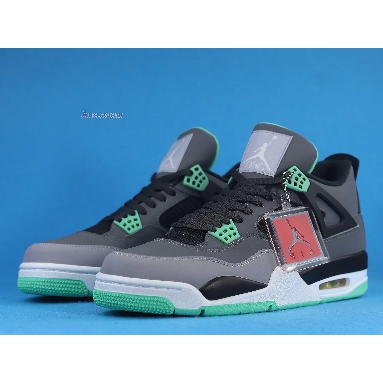 Air Jordan 4 Retro Green Glow 308497-033 Drk Grey/Grn Glw-Cmnt Grey-Blk Sneakers