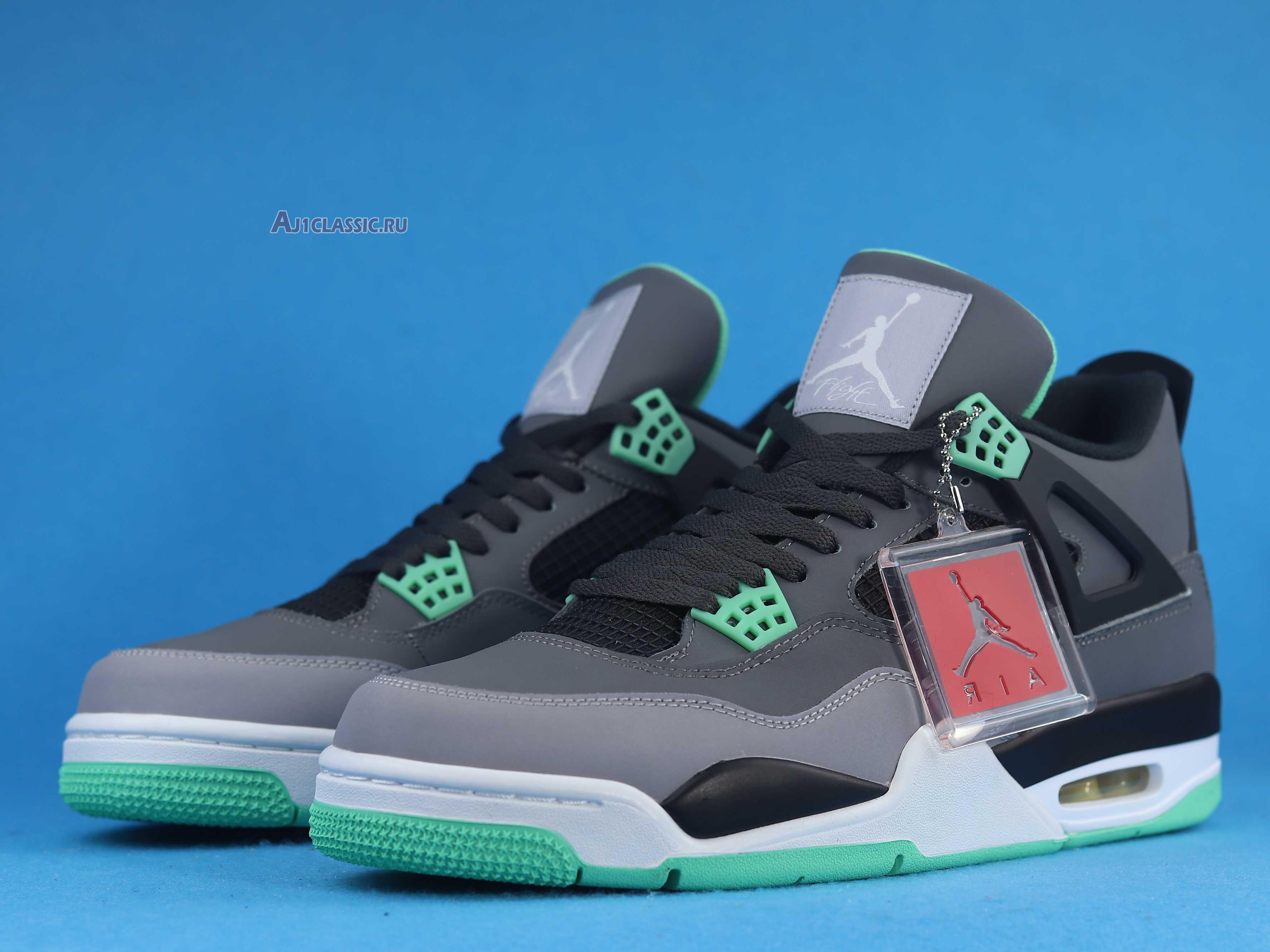 Air Jordan 4 Retro "Green Glow" 308497-033