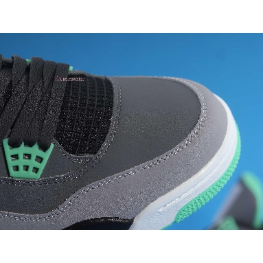 Air Jordan 4 Retro Green Glow 308497-033 Drk Grey/Grn Glw-Cmnt Grey-Blk Mens Womens Shoes