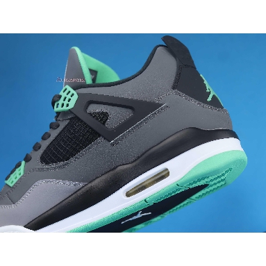 Air Jordan 4 Retro Green Glow 308497-033 Drk Grey/Grn Glw-Cmnt Grey-Blk Sneakers