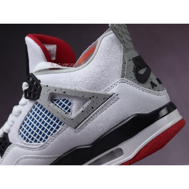 Air Jordan 4 Retro SE What The 4 CI1184-146-02 White/Military Blue-Fire Red-Tech Grey Mens Womens Shoes