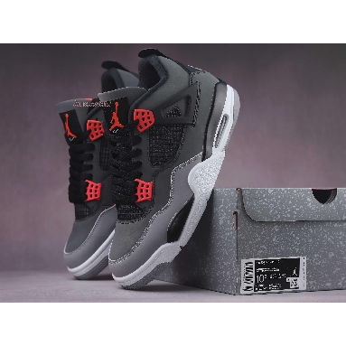 Air Jordan 4 Retro Infrared DH6927-061 Dark Grey/Infrared 23/Black/Cement Grey Sneakers