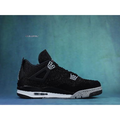 Air Jordan 4 Retro Black Canvas DH7138-006 Black/Light Steel Grey-White-Fire Red Sneakers