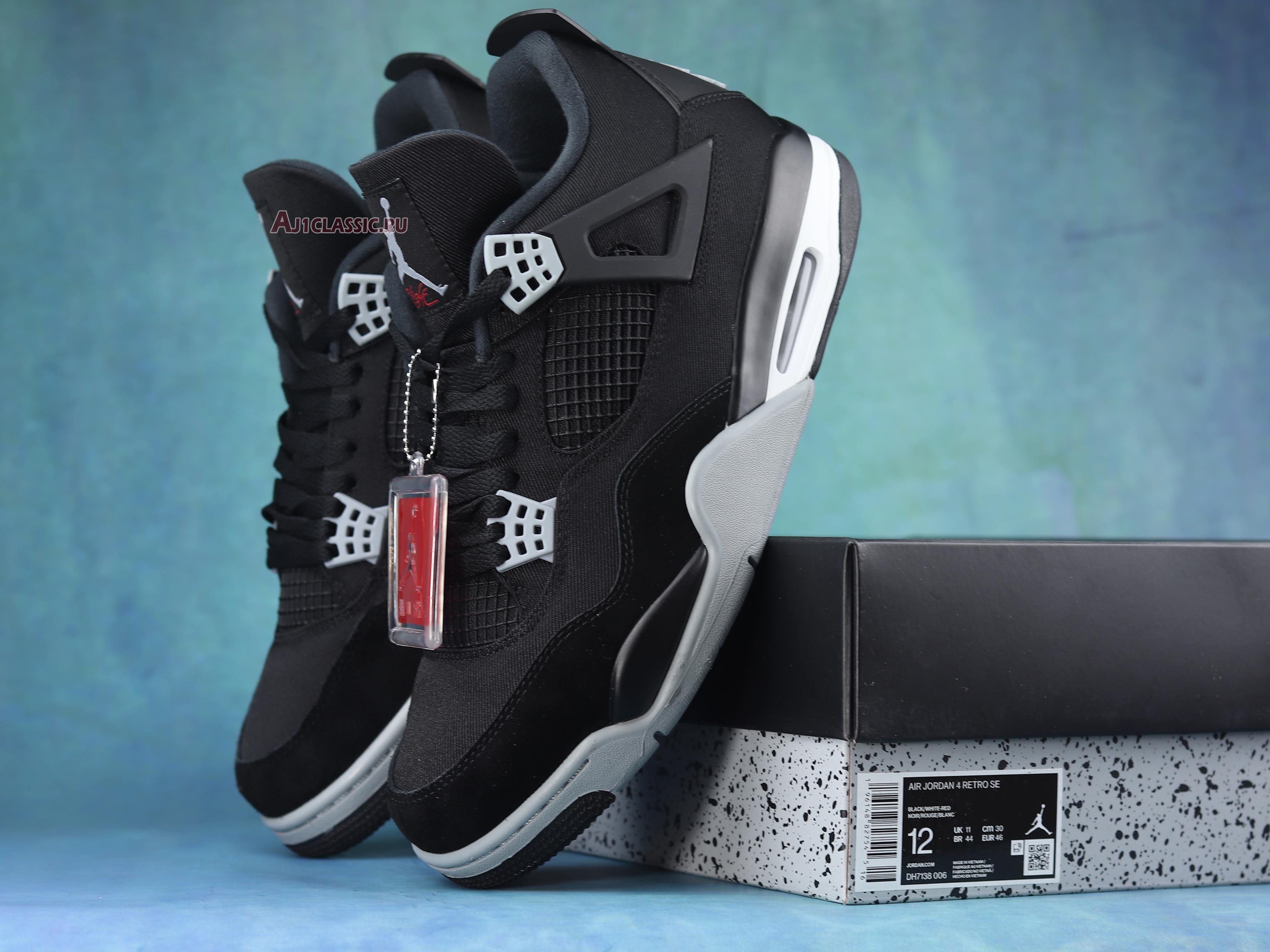 Air Jordan 4 Retro "Black Canvas" DH7138-006