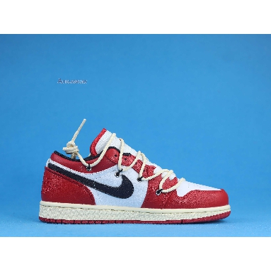 Air Jordan 1 Low Flywire Lacing Chicago 553558-118-02 University Red/White/Black Mens Womens Shoes