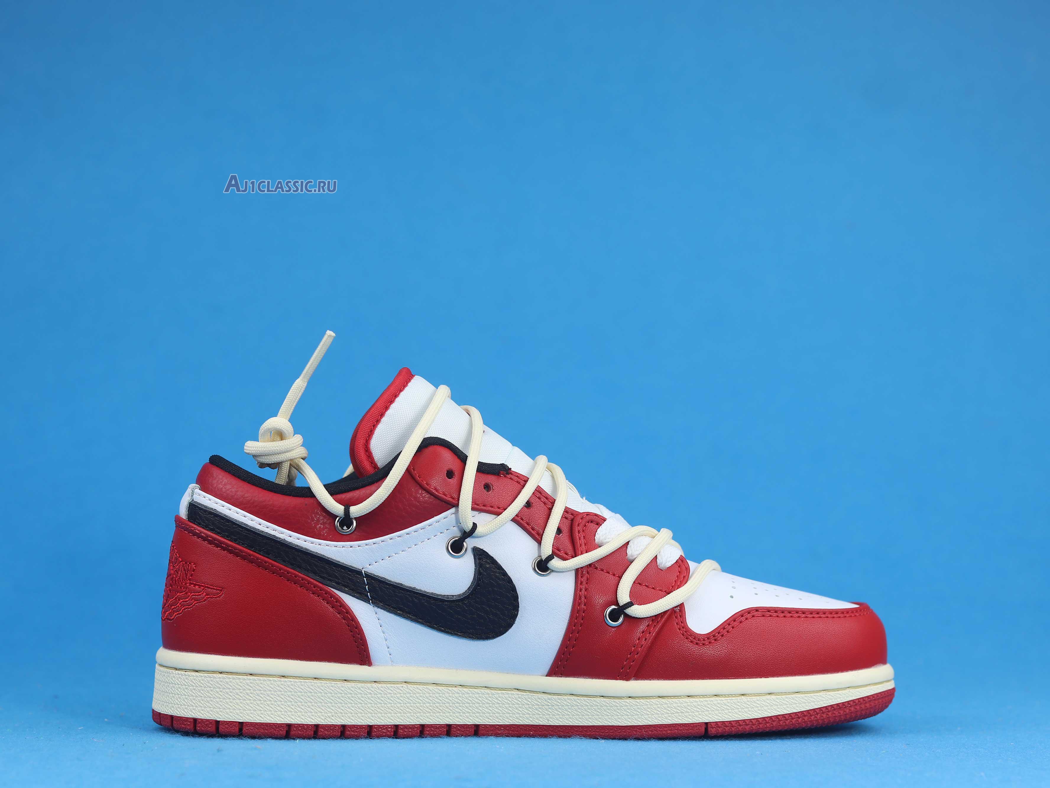 New Air Jordan 1 Low Flywire Lacing "Chicago" 553558-118-02 Shoes