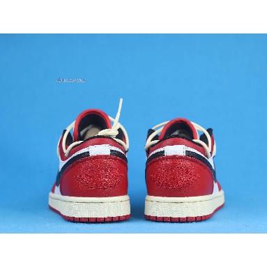 Air Jordan 1 Low Flywire Lacing Chicago 553558-118-02 University Red/White/Black Mens Womens Shoes