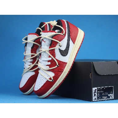 Air Jordan 1 Low Flywire Lacing Chicago 553558-118-02 University Red/White/Black Mens Womens Shoes