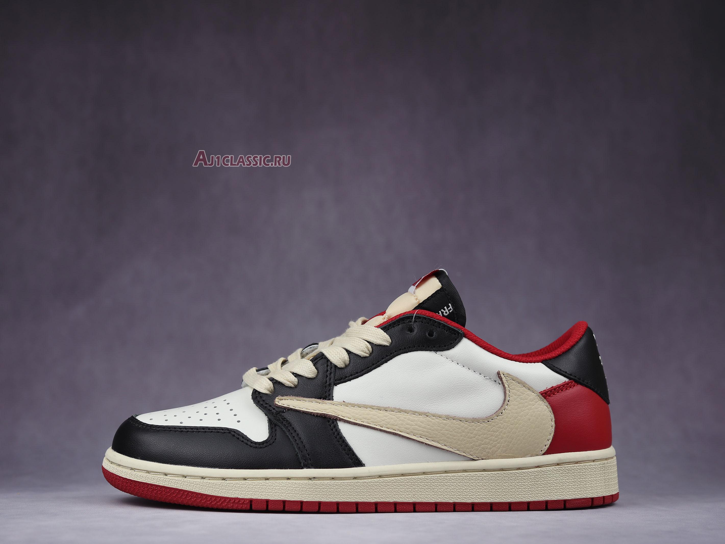 New Fragment Design x Travis Scott x Air Jordan 1 Retro Low Red DM7866-140-02 Shoes