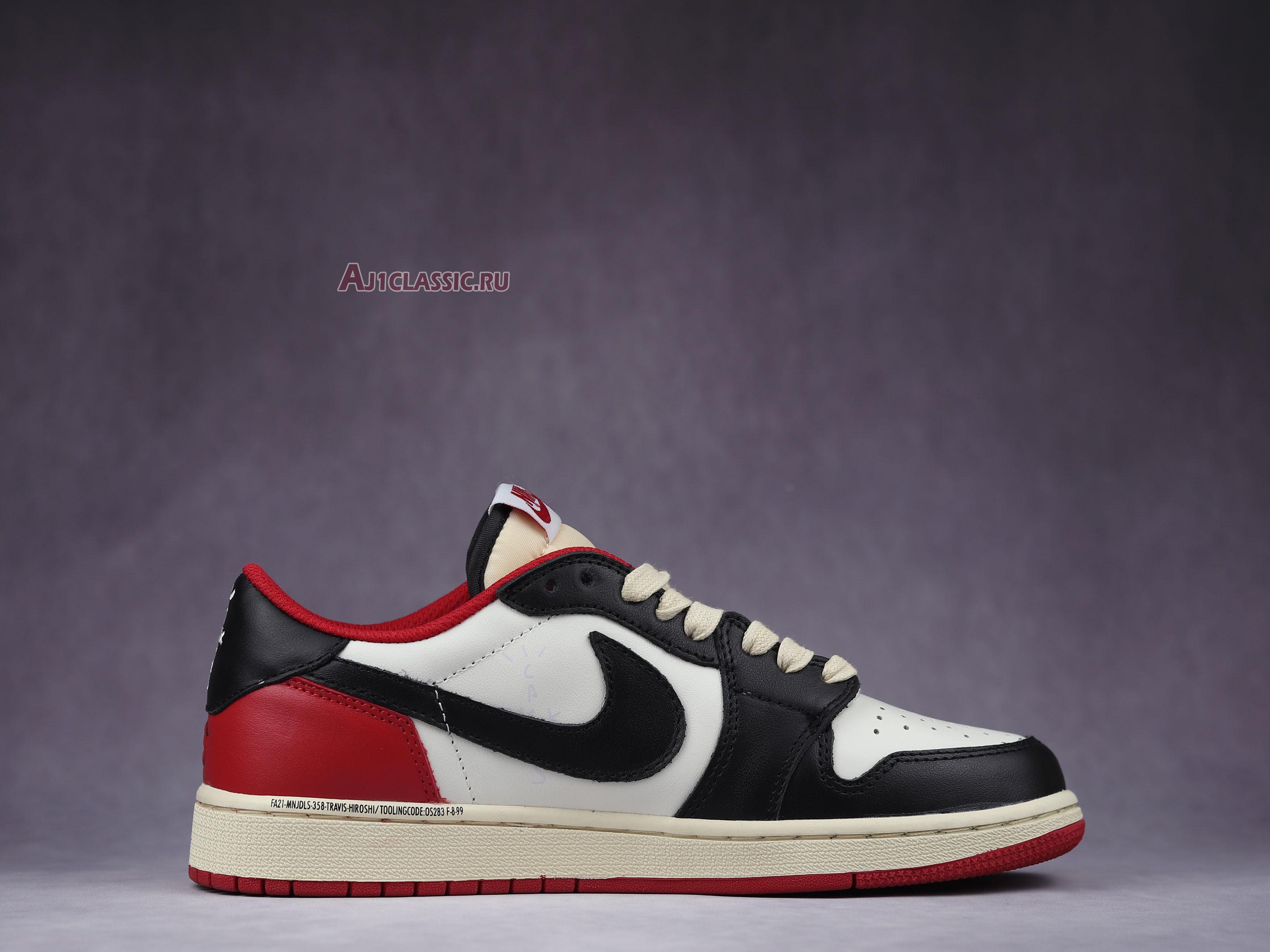 New Fragment Design x Travis Scott x Air Jordan 1 Retro Low Red DM7866-140-02 Shoes