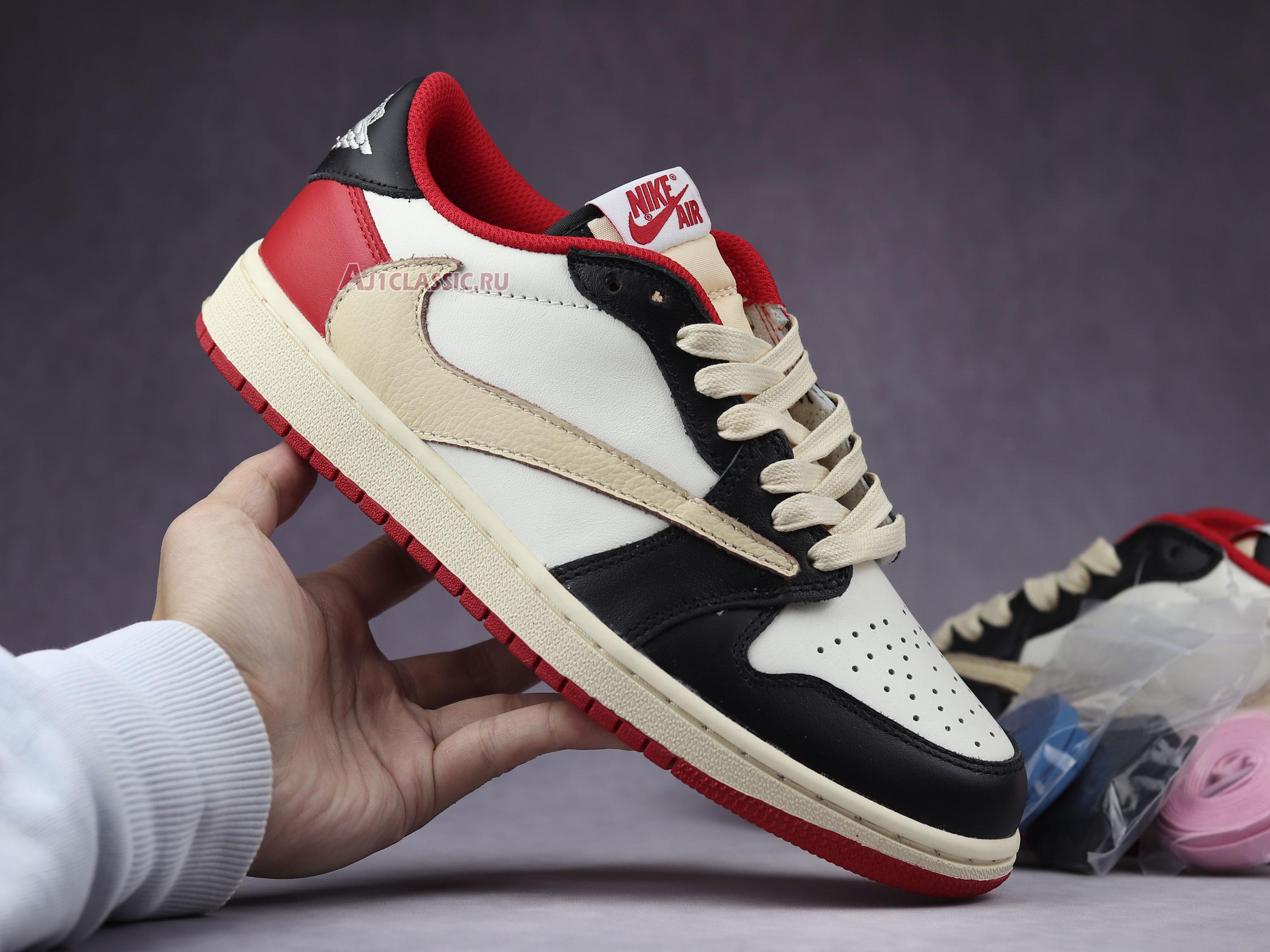 New Fragment Design x Travis Scott x Air Jordan 1 Retro Low Red DM7866-140-02 Shoes