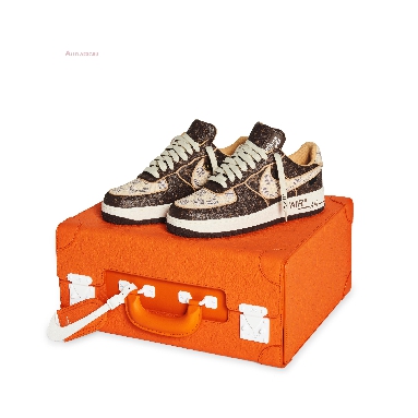 Nike x Louis Vuitton Air Force 1 Low Brown Checkerboard NAF1LV-04 Brown/White/Gold (Includes Orange Box) Mens Womens Shoes