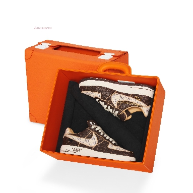 Nike x Louis Vuitton Air Force 1 Low Brown Checkerboard NAF1LV-04 Brown/White/Gold (Includes Orange Box) Mens Womens Shoes