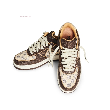 Nike x Louis Vuitton Air Force 1 Low Brown Checkerboard NAF1LV-04 Brown/White/Gold (Includes Orange Box) Mens Womens Shoes