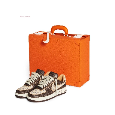 Nike x Louis Vuitton Air Force 1 Low Brown Checkerboard NAF1LV-04 Brown/White/Gold (Includes Orange Box) Mens Womens Shoes