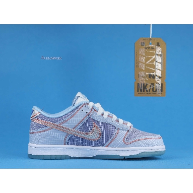 Union LA x Nike Dunk Low Passport Pack - Argon DJ9649-400 Hyper Royal/White/Psychic Blue Mens Womens Shoes