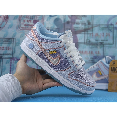 Union LA x Nike Dunk Low Passport Pack - Argon DJ9649-400 Hyper Royal/White/Psychic Blue Mens Womens Shoes