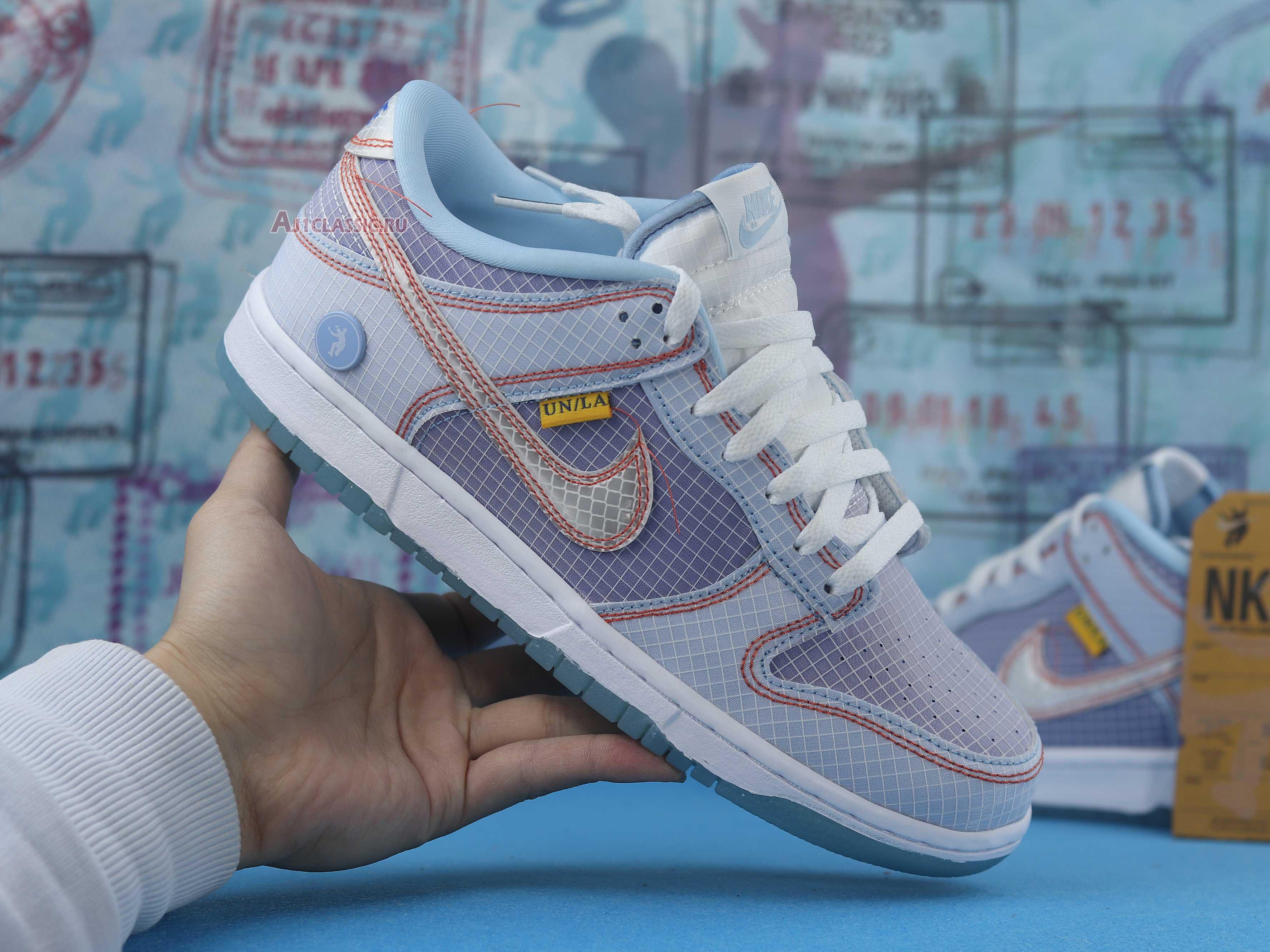 New Union LA x Nike Dunk Low "Passport Pack - Argon" DJ9649-400 Shoes