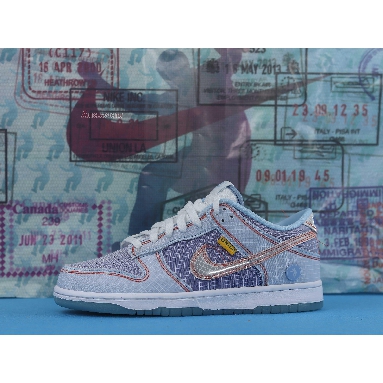 Union LA x Nike Dunk Low Passport Pack - Argon DJ9649-400 Hyper Royal/White/Psychic Blue Sneakers