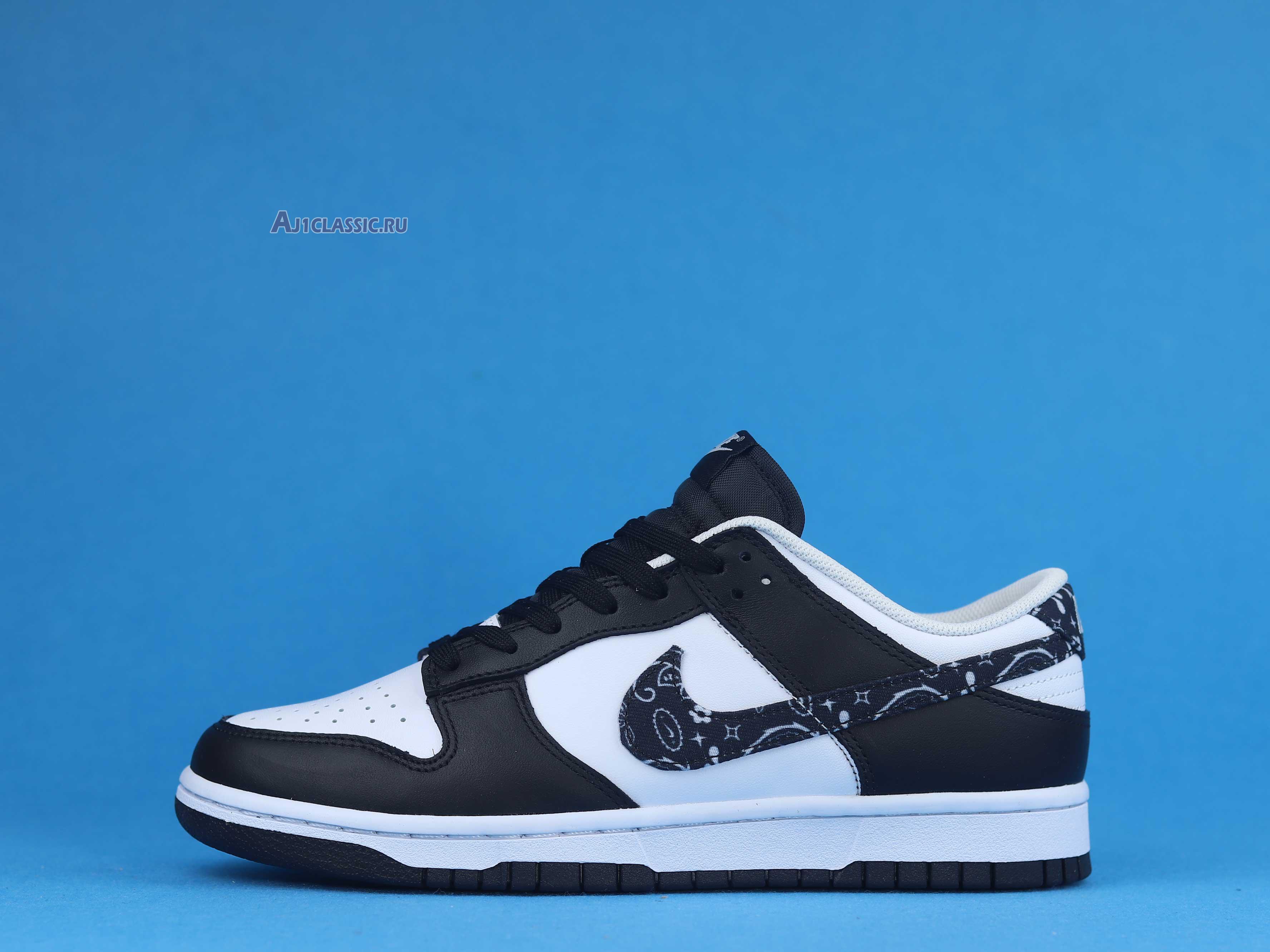 New Nike Dunk Low "Black Paisley" DH4401-100 Shoes