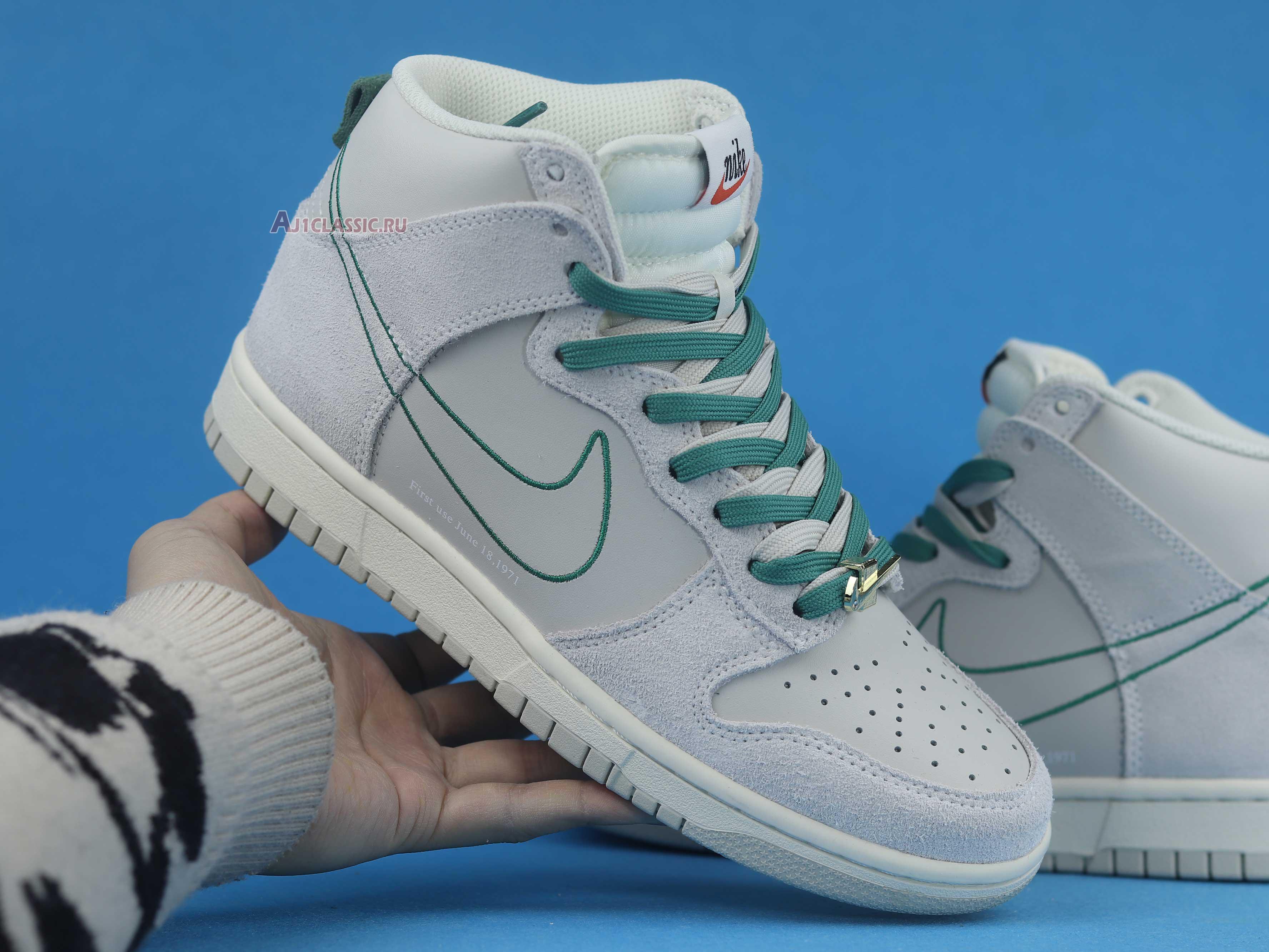 New Nike Dunk High SE GS "First Use Pack - Green Noise" DD0733-001 Shoes